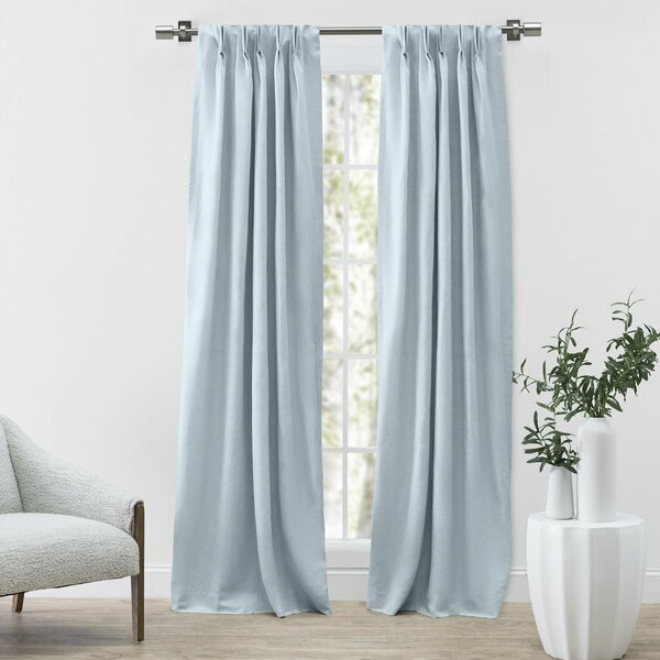 Ricardo Ricardo Serene Pinch Pleated Pair Window Valance with Back Tabs 06916-80-084-35